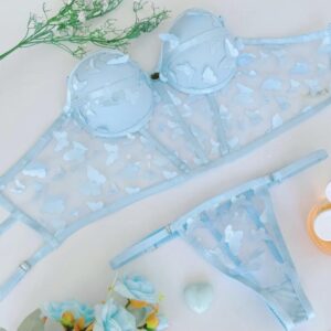 Conjunto de Lencería Mariposa Celeste