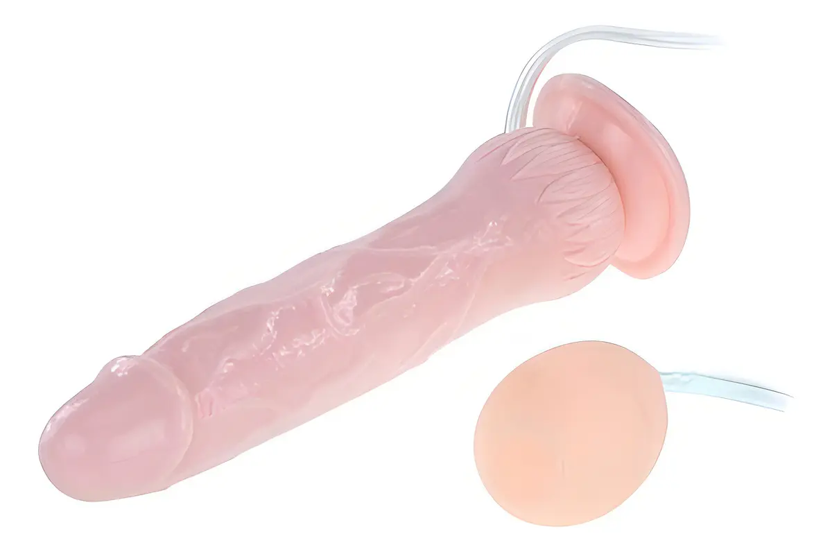 Consolador Eyaculador Realista Ventosa Baile TPR 20 cm - Imagen 2